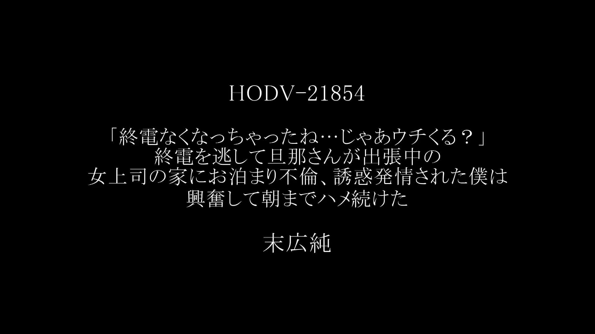 終電なくなっちゃったね…じゃあウチくる？」終電を逃して旦那さんが出張中の女上司の家にお泊まり不倫、誘惑発情された僕は興奮して朝までハメ続けた 末広純  - 無料エロ動画 - FANZA無料動画